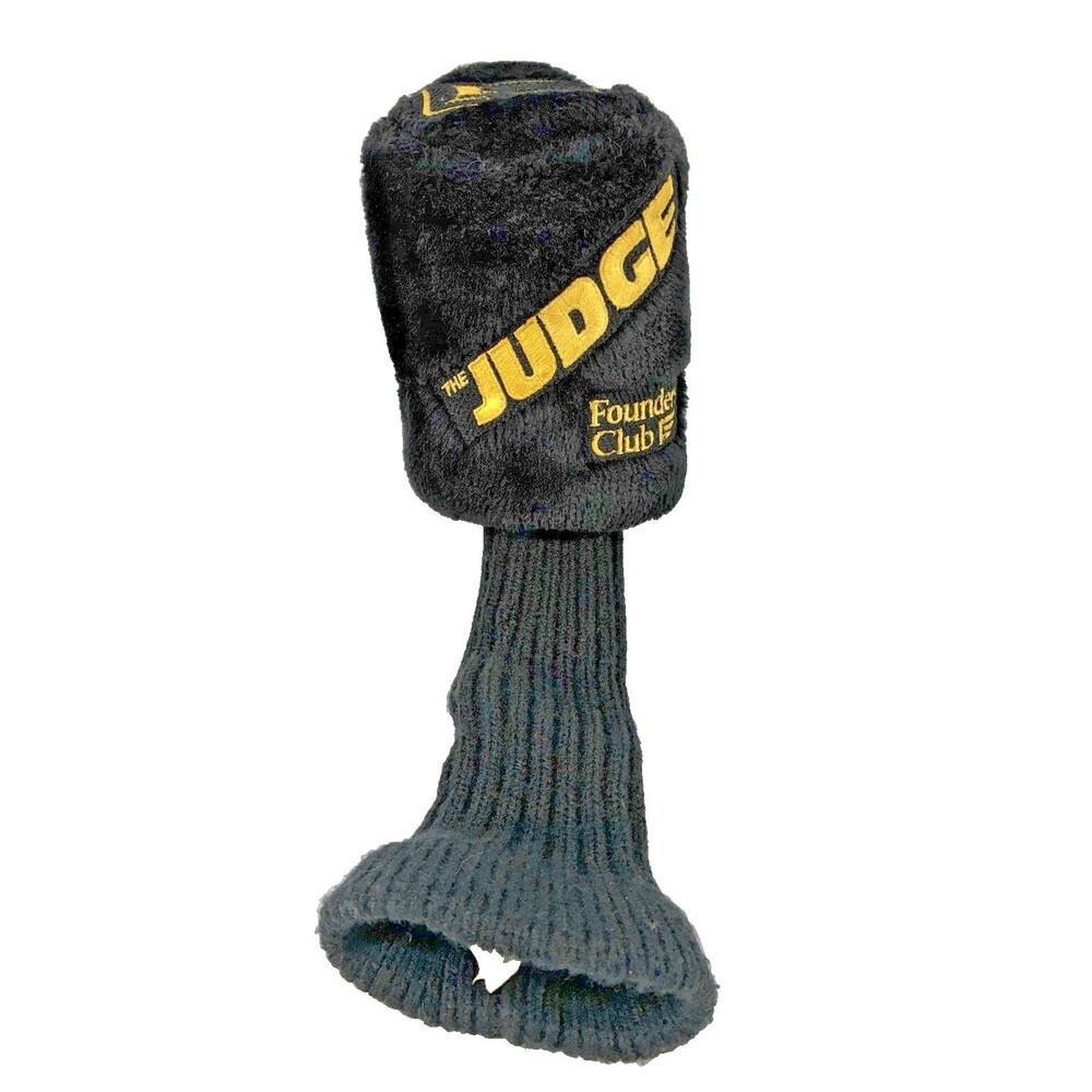 The Judge Founders Club Black  Plush Golf Club #3 Wood Headcover Sock
